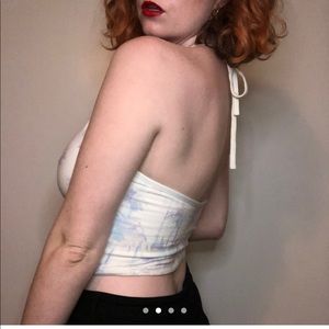 Halter Neck Pac Sun Reversible Tank/ Crop